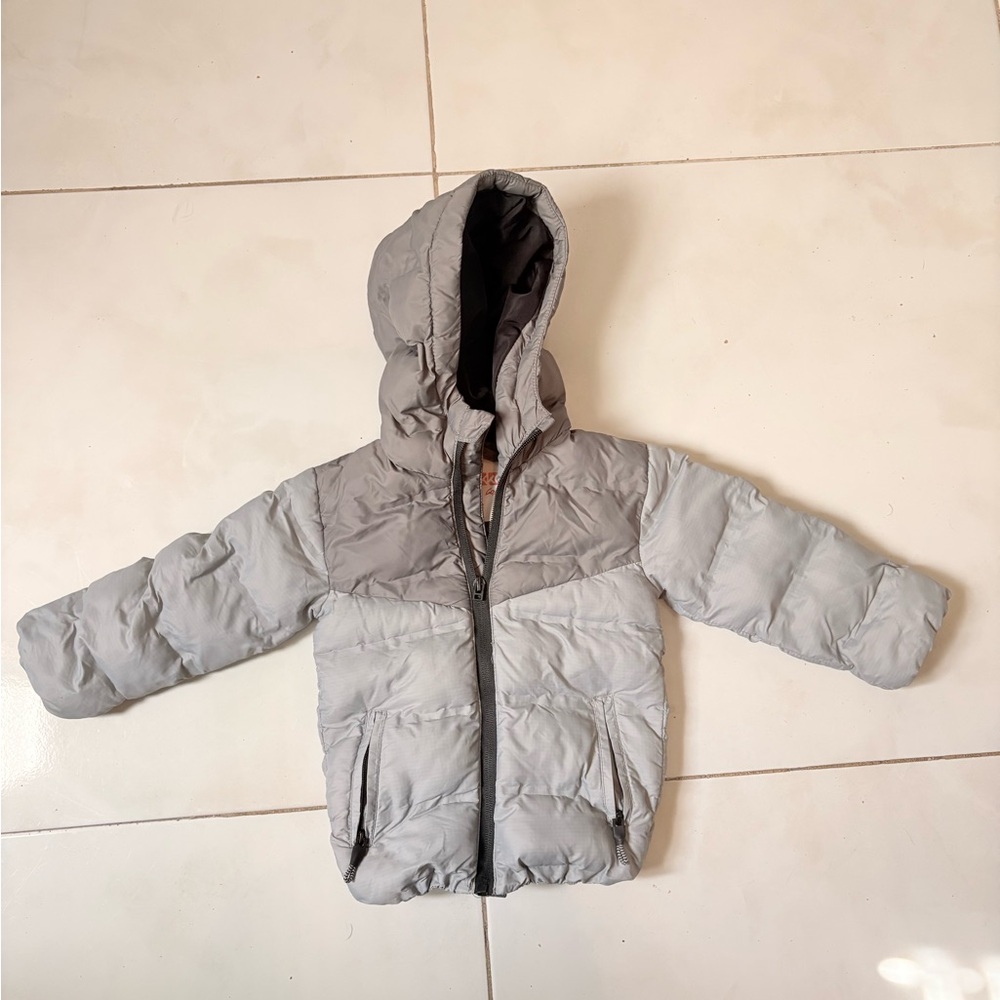 Kids Gray Puffer Jacket
